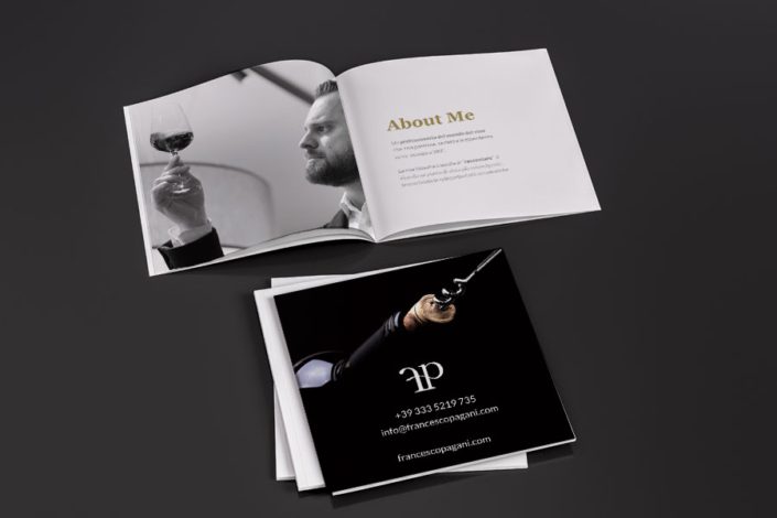 Brochure – Winexperience – Logo design, Graphic design Branding design, Logo design, Visual design, Web design: Greta Beneforti