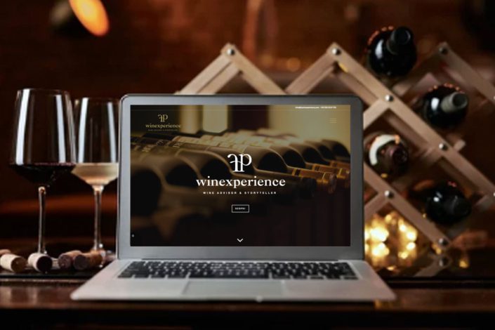 Home page – Winexperience – Logo design, Web design Branding design, Logo design, Visual design, Web design: Greta Beneforti