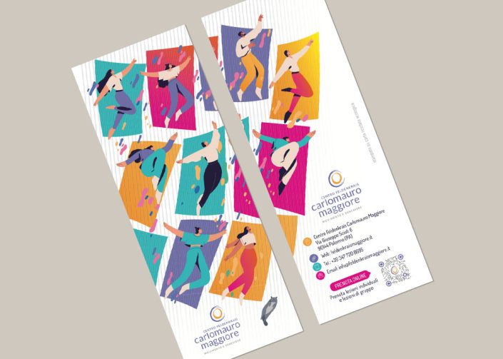 Segnalibro del Centro Feldenkrais Carlomauro Maggiore Branding identity, Logo design, Visual design, Web design - Greta Beneforti