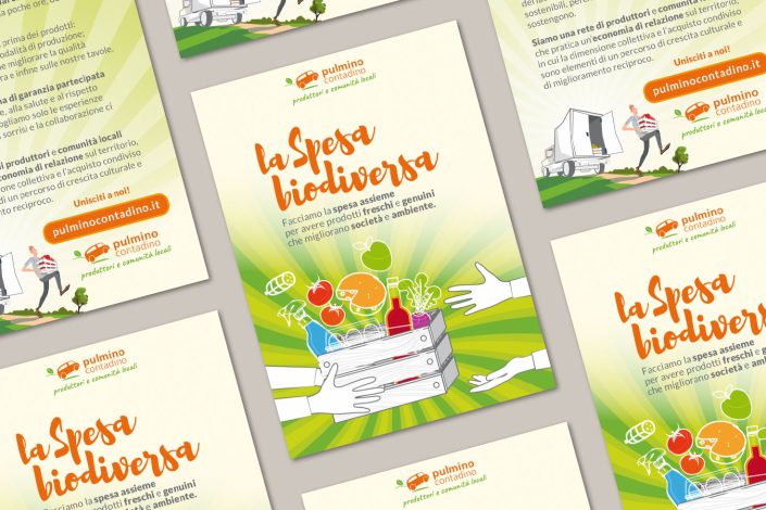 Cartolina del Pulmino Contadino Branding identity, Logo design, Visual design, Web design: Greta Beneforti